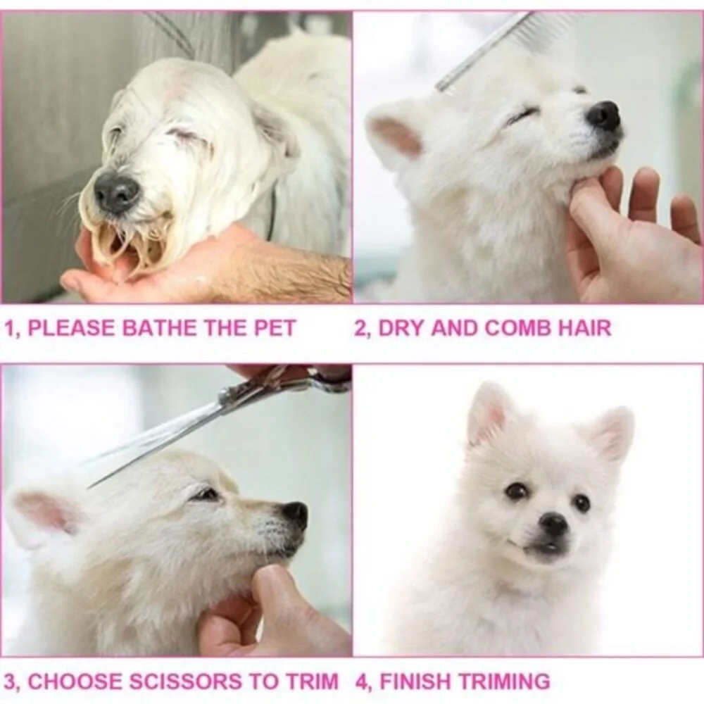 5in1 Dog Grooming ScissorsKit,Professional Dog Scissors for Grooming with Safety